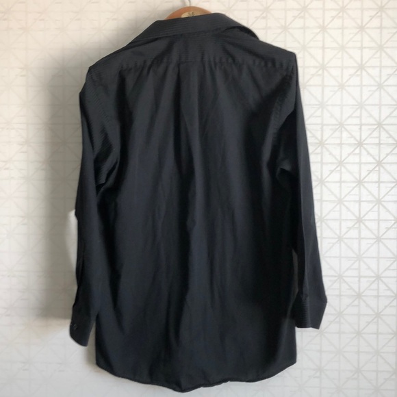 Van Heiden M Black Button Up dress shirt - Picture 4 of 7